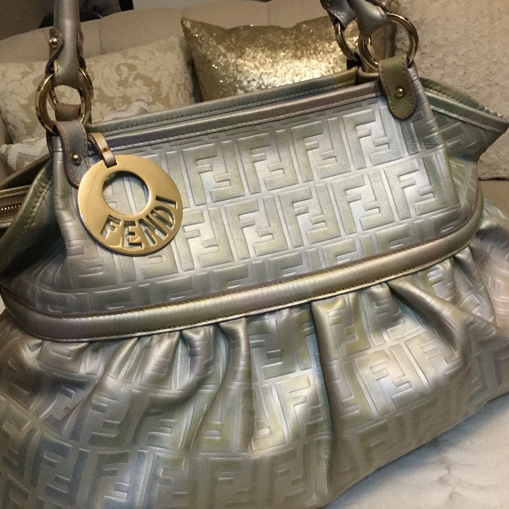Iridescent Fendi carryall